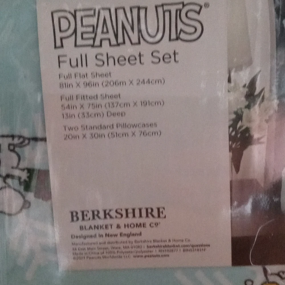 Snoopy Christmas sheets
